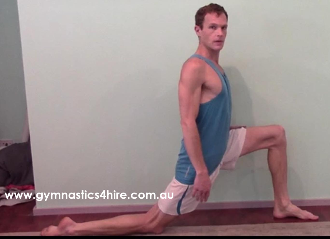 Kneeling hip flexer stretch